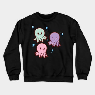 Kawaii Octopi Bubbles Crewneck Sweatshirt